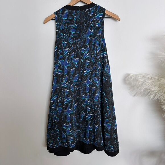 Proenza Schouler 100% Silk Fit and Flare Watercolor Dress - Picture 7 of 7
